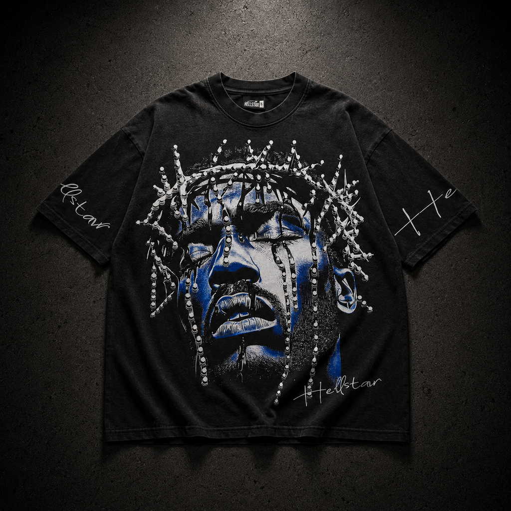 Camiseta Hellstar Path to Paradise – Negro/Azul