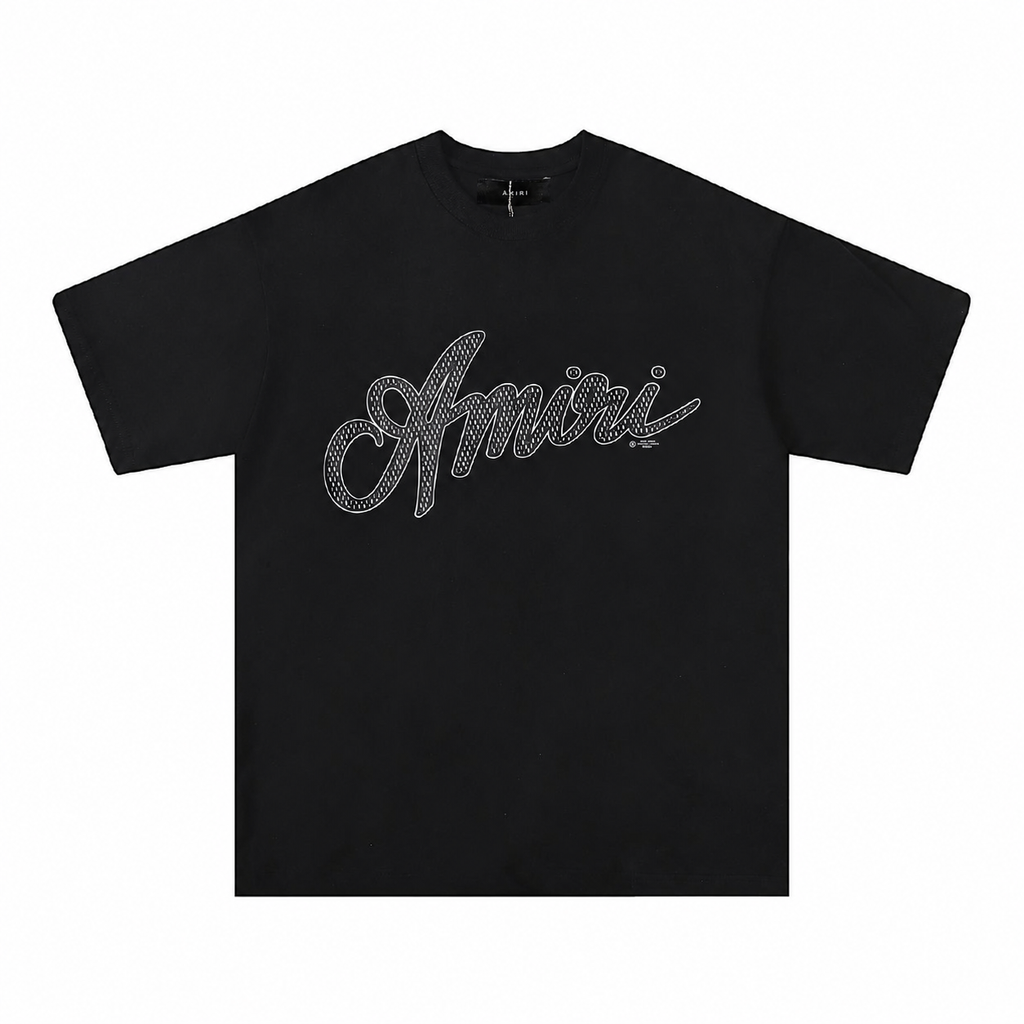 Camiseta Amiri Crystal Signature – Black