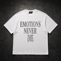 Camiseta Mixed Emotion Emotions Never Die – White/Black