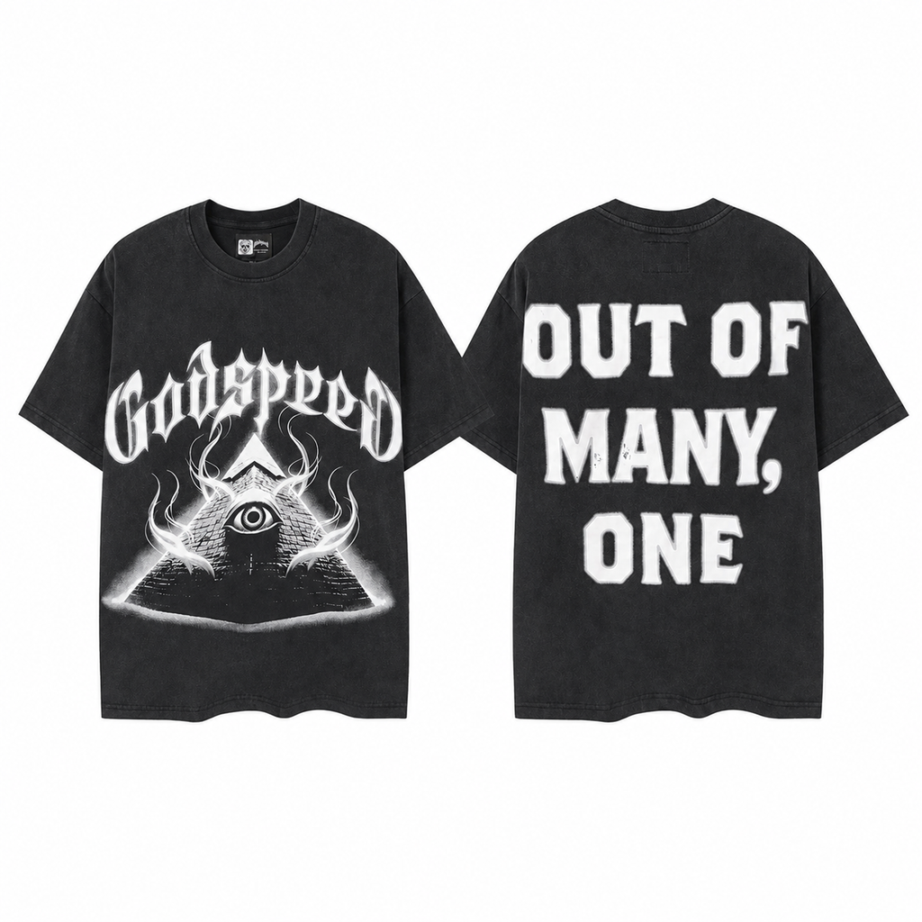 Camiseta Godspeed Pyramid Eye – Negro.