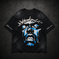 Camiseta Hellstar Path to Paradise Face – Negro/Azul.