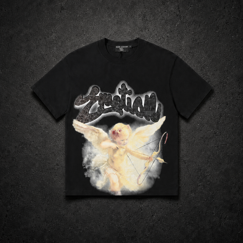 Camiseta Mixed Emotion Cupid – Negro.