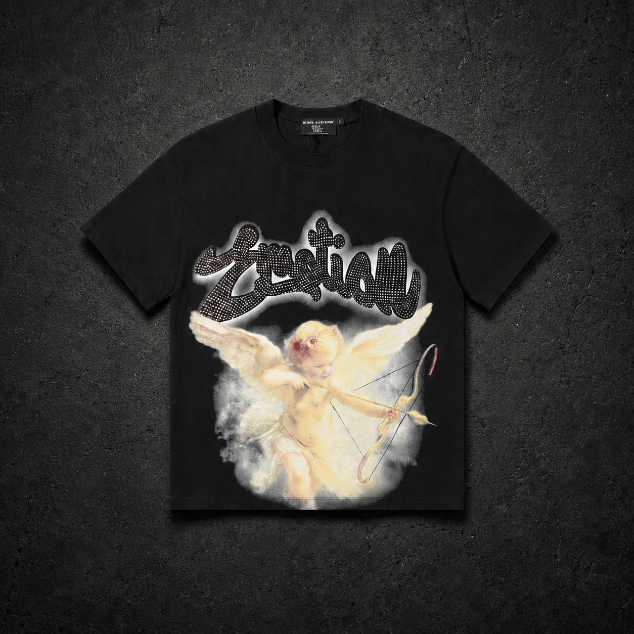 Camiseta Mixed Emotion Cupid – Negro.