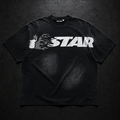 Camiseta Hellstar Studios Flame – Washed Black